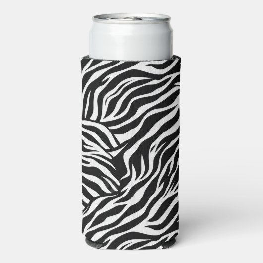 Zebra Print Koelbox Seltzer Blikjeskoeler (Seltzer Achterkant)