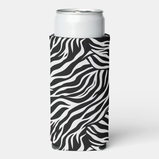 Zebra Print Koelbox Seltzer Blikjeskoeler (Seltzer Voorkant)