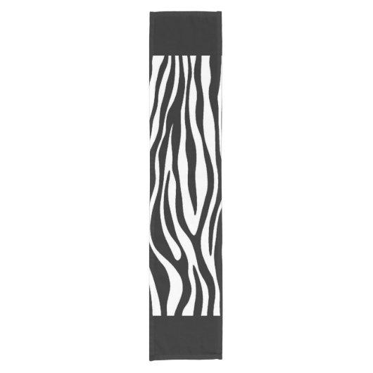 Zebra Print Korte Tafelloper (Voorkant)