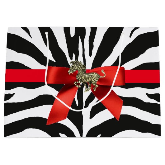 Zebra Print Large Cadeautasje (Voorkant)