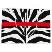 Zebra Print Large Cadeautasje (Achterkant)
