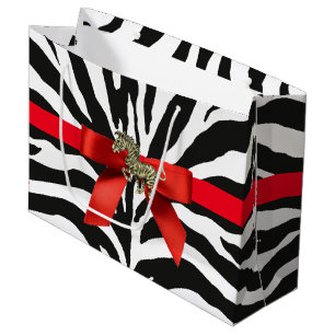 Zebra Print Large Cadeautasje