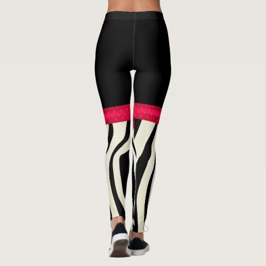 Zebra Print Leggings (Achterkant)