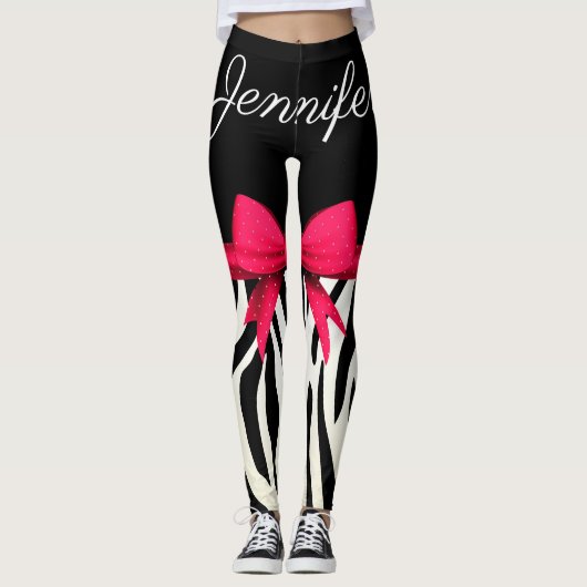 Zebra Print Leggings (Voorkant)