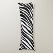 Zebra Print Lichaamskussen (Voorkant Verticaal)