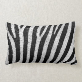 Zebra Print Lumbar Pillow 13 x 21 inch Kussen