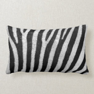 Zebra Print Lumbar Pillow 13 x 21 inch Kussen