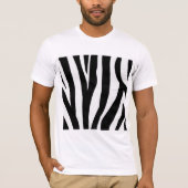 Zebra Print Mannen T-shirt (Voorkant)