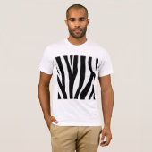 Zebra Print Mannen T-shirt (Voorkant volledig)