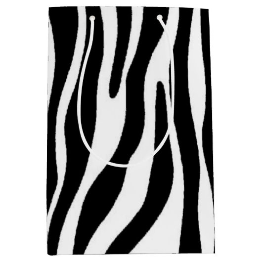 Zebra Print Medium Cadeauzakje (Voorkant)