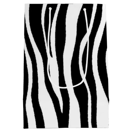 Zebra Print Medium Cadeauzakje (Achterkant)