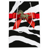 Zebra Print Medium Cadeauzakje (Voorkant)