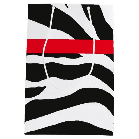Zebra Print Medium Cadeauzakje (Achterkant)