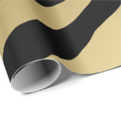 Zebra Print Metallic Gold Patroon Cadeaupapier (Rol Hoek)