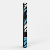 Zebra Print Mix Blue iPhone 5 Hoesje (Achterkant/rechts)