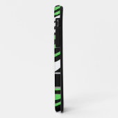 Zebra Print Mix Lime Green iPhone 5 Hoesje (Achterkant/links)