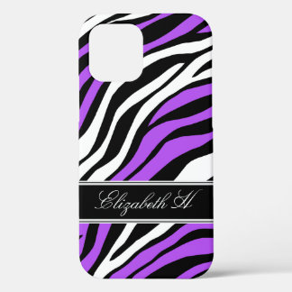 Zebra Print Mix Paars Case-Mate iPhone Case