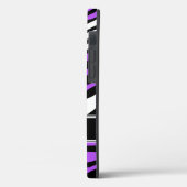 Zebra Print Mix Paars Case-Mate iPhone Case (Achterkant / Links)