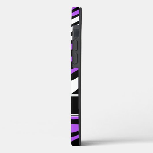 Zebra Print Mix Paars Case-Mate iPhone Case (Achterkant / Links)