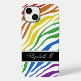 Zebra Print Mix Rainbow Case-Mate iPhone Case