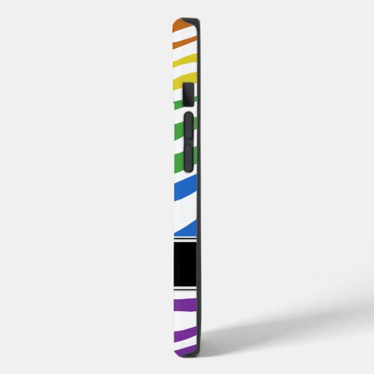 Zebra Print Mix Rainbow Case-Mate iPhone Case (Achterkant / Links)