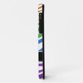 Zebra Print Mix Rainbow iPhone 5 Hoesje (Achterkant/links)