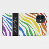 Zebra Print Mix Rainbow iPhone 5 Hoesje (Achterkant (horizontaal))