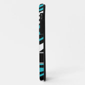 Zebra Print Mix Turquoise iPhone 5 Hoesje (Achterkant/links)