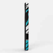 Zebra Print Mix Turquoise iPhone 5 Hoesje (Achterkant/rechts)