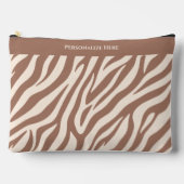 Zebra Print-Mocha Mousse Etui (Voorkant)