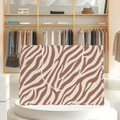 Zebra Print-Mocha Mousse Groot Cadeauzakje