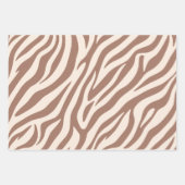 Zebra Print-Mocha Mousse Inpakpapier Vel (Voorkant 2)