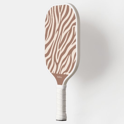 Zebra Print-Mocha Mousse Pickleball Paddle (Links)