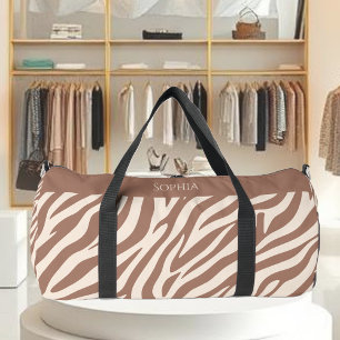 Zebra Print-Mocha Mousse Plunjezak