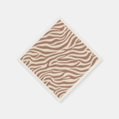 Zebra Print-Mocha Mousse Servet (Hoek)