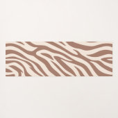 Zebra Print-Mocha Mousse Yogamat (Achterkant (horizontaal))