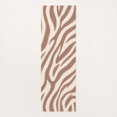 Zebra Print-Mocha Mousse Yogamat (Achterkant)