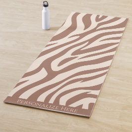 Zebra Print-Mocha Mousse Yogamat