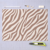 Zebra print-mocha muis tissuepapier (Craft)