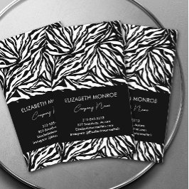 Zebra Print Modern Visitekaartje