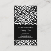 Zebra Print Modern Visitekaartje (Voorkant)