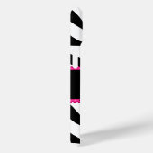 Zebra Print Monogram Naam Case-Mate iPhone Case (Achterkant / Rechts)