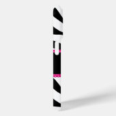 Zebra Print Monogram Naam Case-Mate iPhone Case (Achterkant / Rechts)