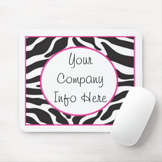 Zebra Print Mousepad Muismat (Met muis)