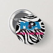 Zebra Print MPA Button (Voorkant /achterkant)
