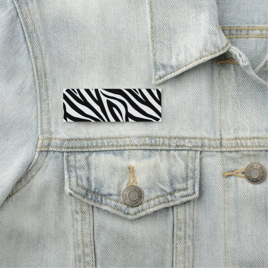 Zebra Print Naamplaatje (In situ)