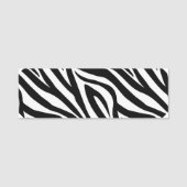Zebra Print Naamplaatje (Voorkant)