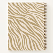 Zebra print-neutraal notitieboek (Achterkant)
