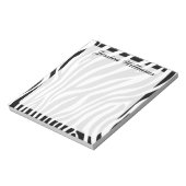 Zebra Print Notitieblok (Linkerzijde)