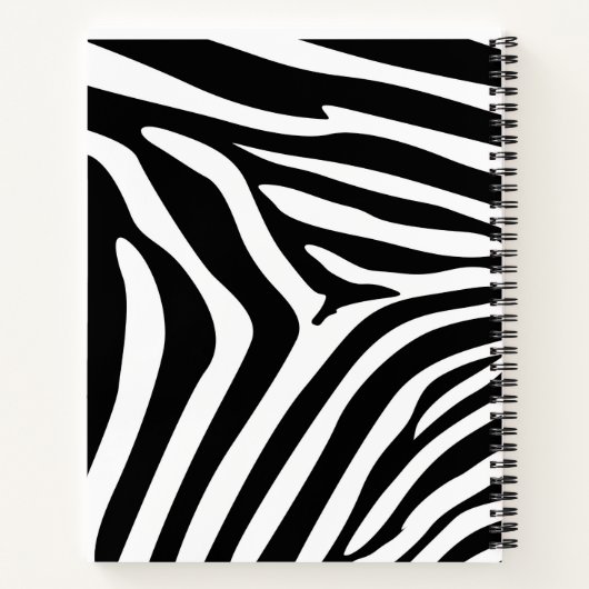 Zebra Print Notitieboek (Achterkant)